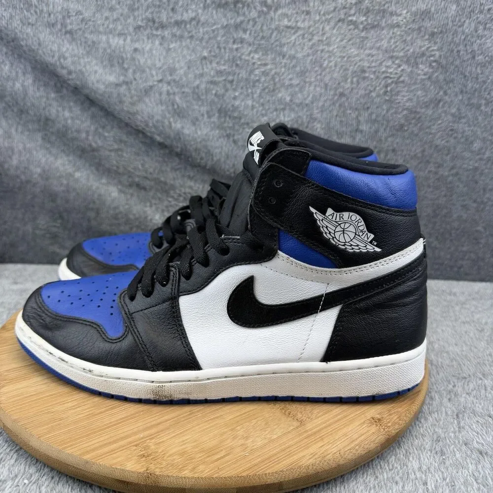 Jordan 1 Retro High OG Shoes Mens Size 10.5 Blue Basketball Sneakers 555088-041